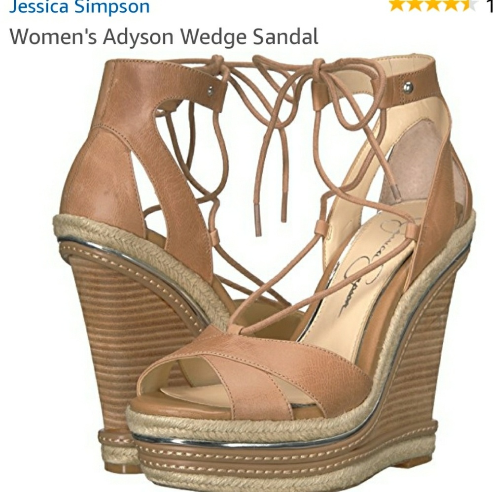 Jessica Simpson Lace Up Adyson Wedge Sandal